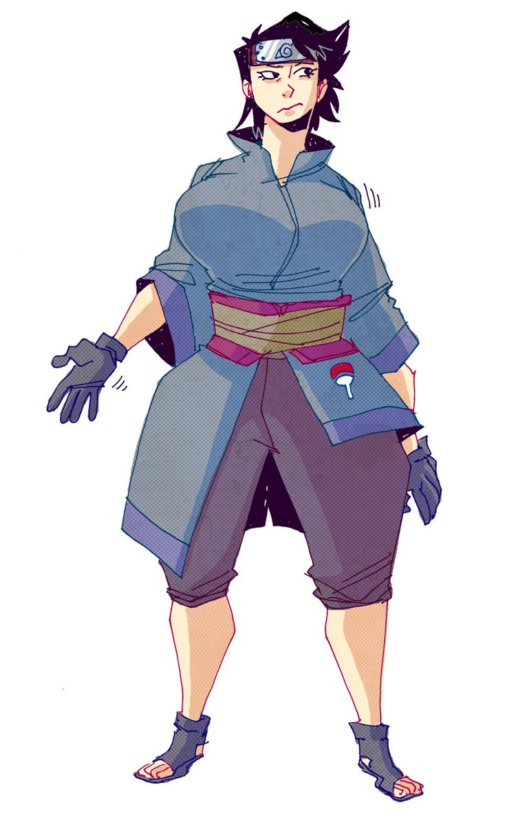 ToxicToothpick's tweet photo. Sometimes being "cringe but free" is making your own indulgent OC from an anime you grew up watching. Her name is Mikoshi Uchiha. https://t.co/AUJQJRWHWB