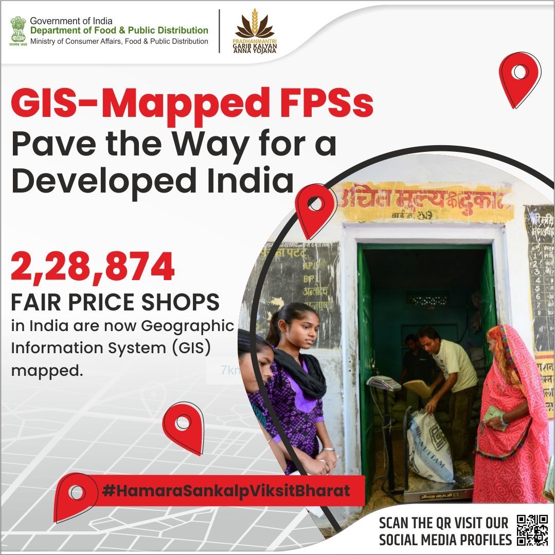 dioudhampur's tweet photo. Mapping progress for a #HSVB.
With 2,28,874 FPSs mapped, we enhance efficiency, transparency, and accessibility.
It ensures precise tracking, smoother operations, and, most importantly, guarantees fair and timely distribution of essentials.
#ViksitBharatSankalpYatra
@diprjk https://t.co/XcsHEw4a6T