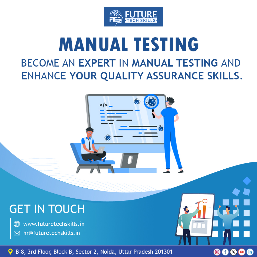 fut_tech_skill's tweet photo. Become an expert in manual testing and enhance your quality assurance skills.
📨 hr@futuretechskills.in
🌍 https://t.co/9ul1heSOeS
#ManualTestingLearning #ManualTestingEducation #ManualTesting#FutureReady #ManualTestingCertifications #ManualTestingSkills #ManualTestingTraining https://t.co/o7OGqUee5d