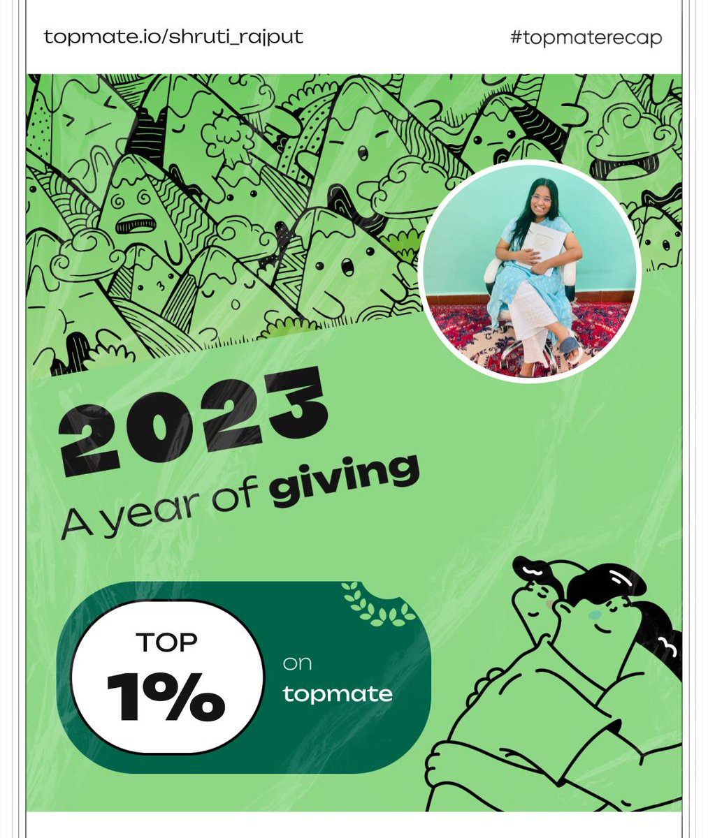 SHRUTIR59861958's tweet photo. 🌟 Reflecting on '23 – a year of growth, impact and good vibes!

Helped awesome folks via @topmateHQ and learned a ton. Grateful for all the people I connected with—your energy is 🔥.

Here's to creating more magic in 2024! 🚀✨ https://t.co/xzfDqt4q0W