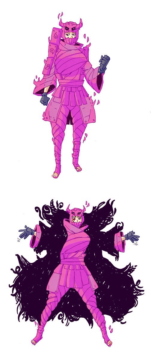 MORE MIKOSHI UCHIHA in the form of memes, Eternal Mangekyō Sharingan, and what her Susanoo would look like. 

I liked the idea of fitting with her close-quarters taijutsu theme, her ultimate jutsu would be giving herself an Amaterasu fire cloak over a protective Susanoo suit.