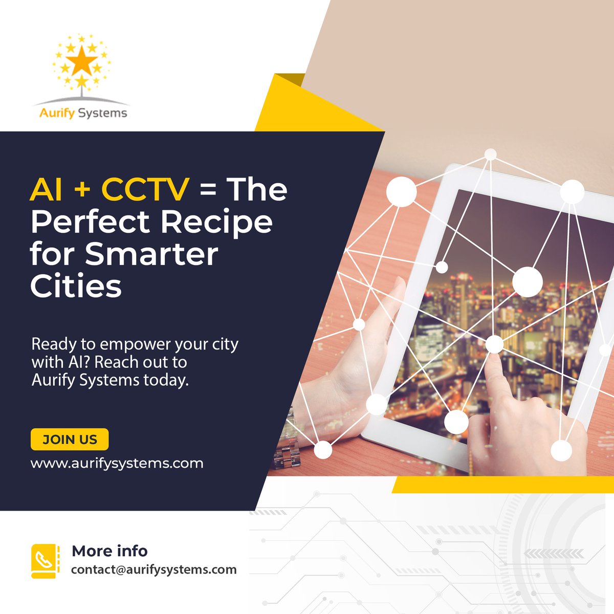 AurifySystems's tweet image. Introducing Aurify Systems&apos; comprehensive Smart Cities solution, powered by AI video analytics.  Our suite encompasses:

Visit aurifysystems.com to learn more about customized AI solutions for your business.

#AI #VisionAnalytics #MiddleEast #videoanalytics #corporate #CCTV