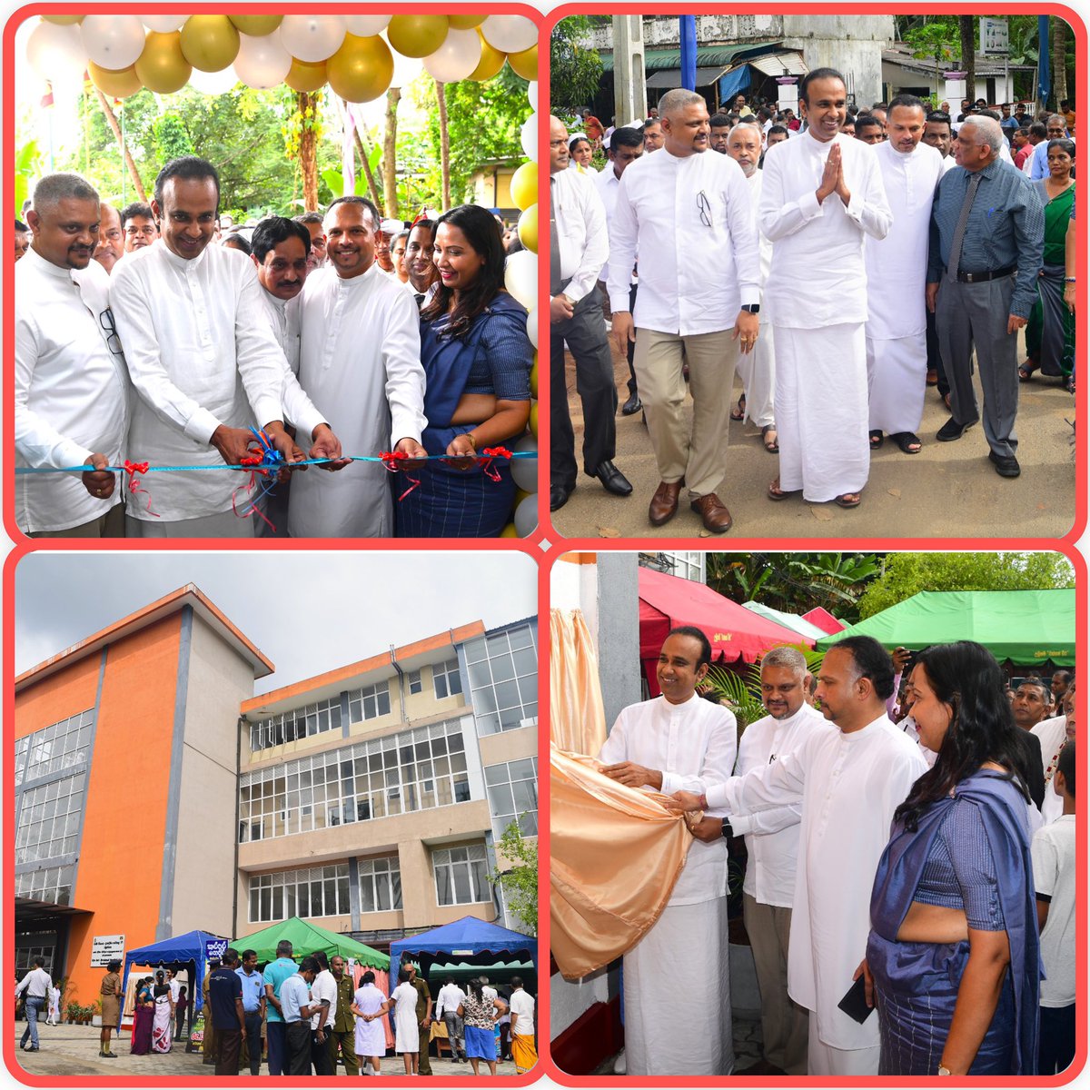 Grateful for Rambukkana Regional Hospital's new eye clinic! Thanks to Sabaragamuwa Provincial Council and the World Bank for supporting the 176.5 million rupees project since 2016. Special thanks to Mr. Navin Dissanayake. #HealthcareMilestone 🏥👁️