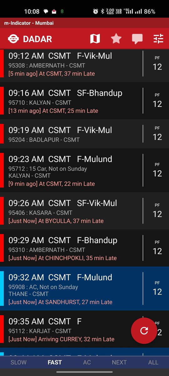 Delay of trains has become the biggest pain for Central Railway commuters..This is happening everyday and the central railway is so consistent in that.......So many tweets and complaints, but no improvement... @drmmumbaicr @RailMinIndia @AshwiniVaishnaw #Ektaintohtimepechalo