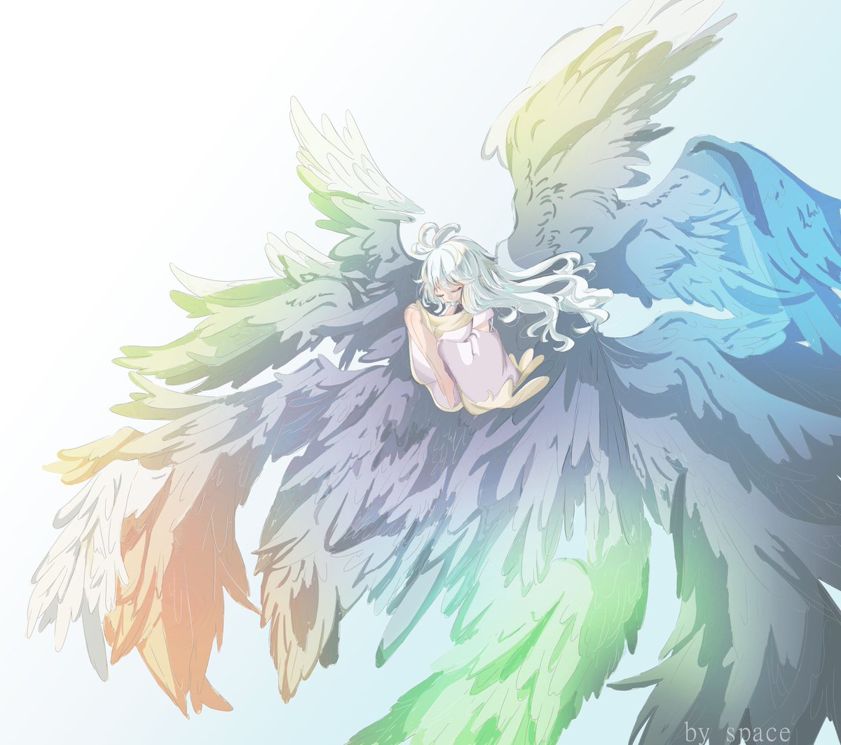 _empty_1011_'s tweet photo. Angel 

#original #originalcharacter #originalart #originalpainting #painting #paint #doodle #doodleart #digitalart #dino #illustrationartists #illustration #原創 #原創小說 #原創設計 #原創插畫 #繪畫 #繪圖 #插畫 #藝術 #畫畫 #繪圖 #終末鎮魂曲 #板繪 #自學 #drawing https://t.co/hpkyE3HcnG