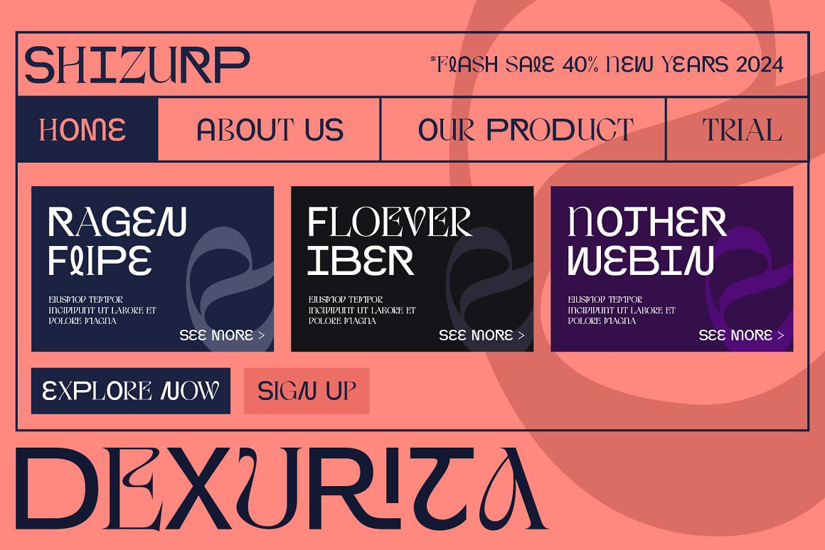 Doratypefoundry's tweet photo. Let's check it out our newest font..😇

https://t.co/terHrQHeML

#Creative #fonttypeface #visual #displayfont #fontserif #displayserif https://t.co/QXunQqUgZm