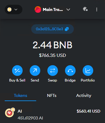 Wesleybenardfx's tweet photo. Just received my $AI rewards!

I'll be giving away $50 to a random reposter.

Check if you are eligible to claim:
👉 https://t.co/n0SaeI9eY4

#AI #BNB   #BNB https://t.co/W2ieXH8Z9L
