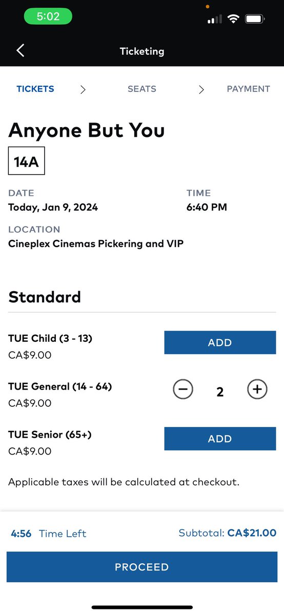 mnow44's tweet photo. Just noticed that my bf and I tried looking up movie seats and his ticket prices were more expensive????????
Please explain @CineplexMovies https://t.co/Kx3OzFifYj