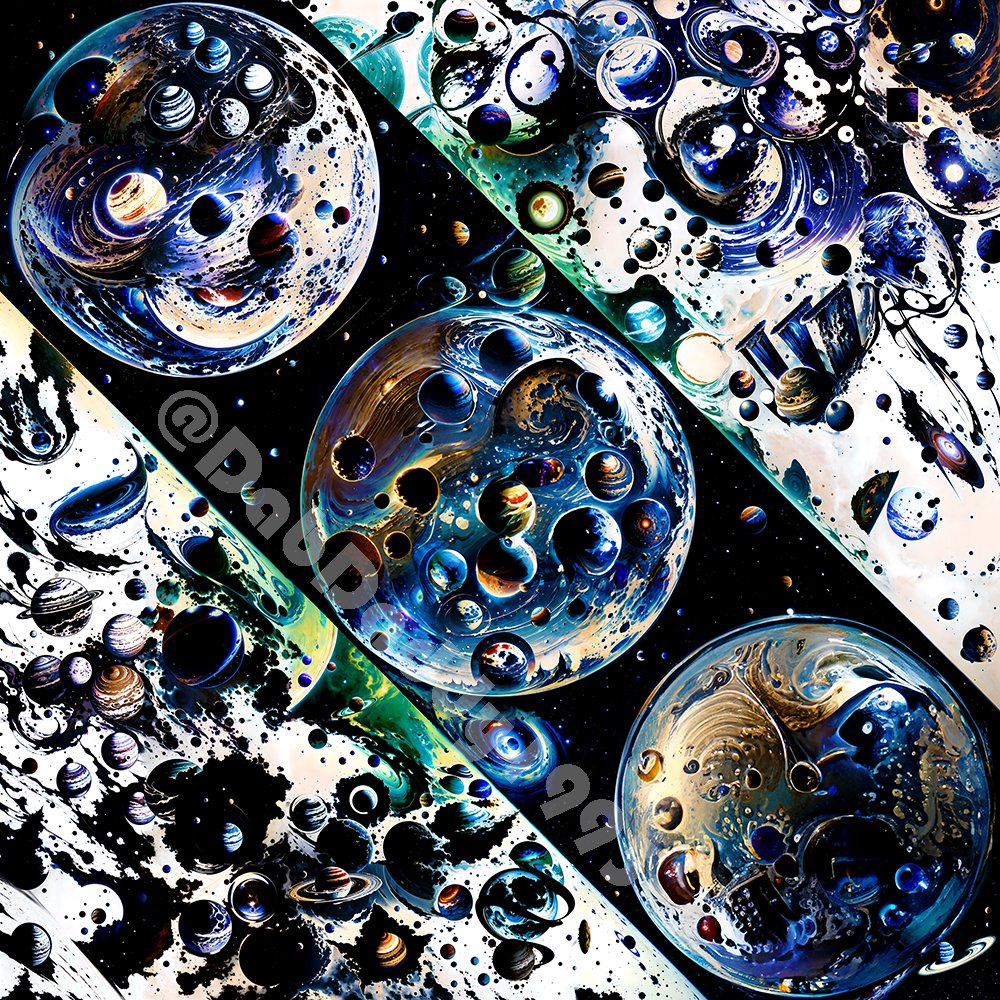 DJDabDaddy's tweet photo. 🌌 Dive into the infinite with "The Multiverse," a 33K resolution NFT that transcends dimensions. Immerse yourself in a cosmic journey where every pixel unfolds a universe of its own. Available now on @objktcom for 33 $tez. #TheMultiverse #DigitalArt #DabDaddy https://t.co/QY3r4q9oyg
