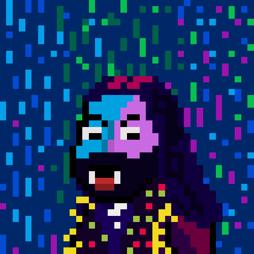 creeptograin's tweet photo. Gradual transformation of Nandor the Relentless: 
pixels by @CustomCommoners, 
"easy glitch" by @xeriesjame_nft. 
Love both of them!!! TY maestros!!! https://t.co/0vhLrrf47f