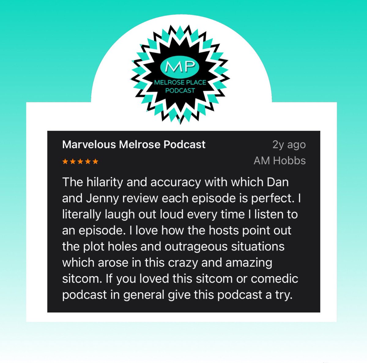 Melrose Pod tweet media