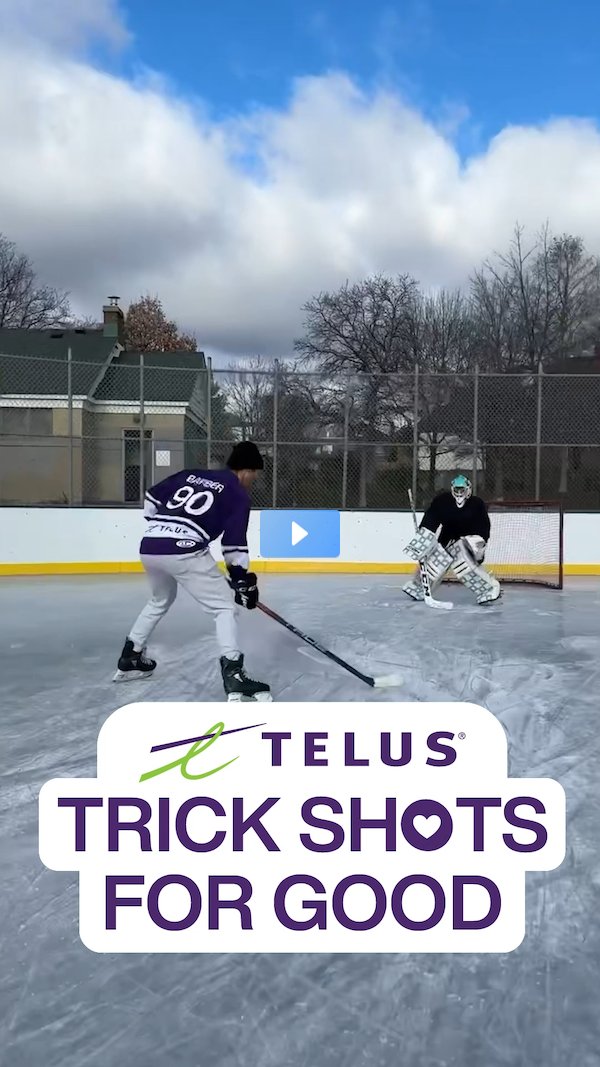 skokotilo's tweet photo. Score! Congratulations to Washiiyeh Jeannotte for winning 2024’s Trick Shots for Good contest. With your help we've raised over $60,000 to support youth, both on and off the ice.  Thank you so much for your support! 🏒💜 #TeamTELUS https://t.co/AQfihgwbnd https://t.co/f3G2gZHDcJ