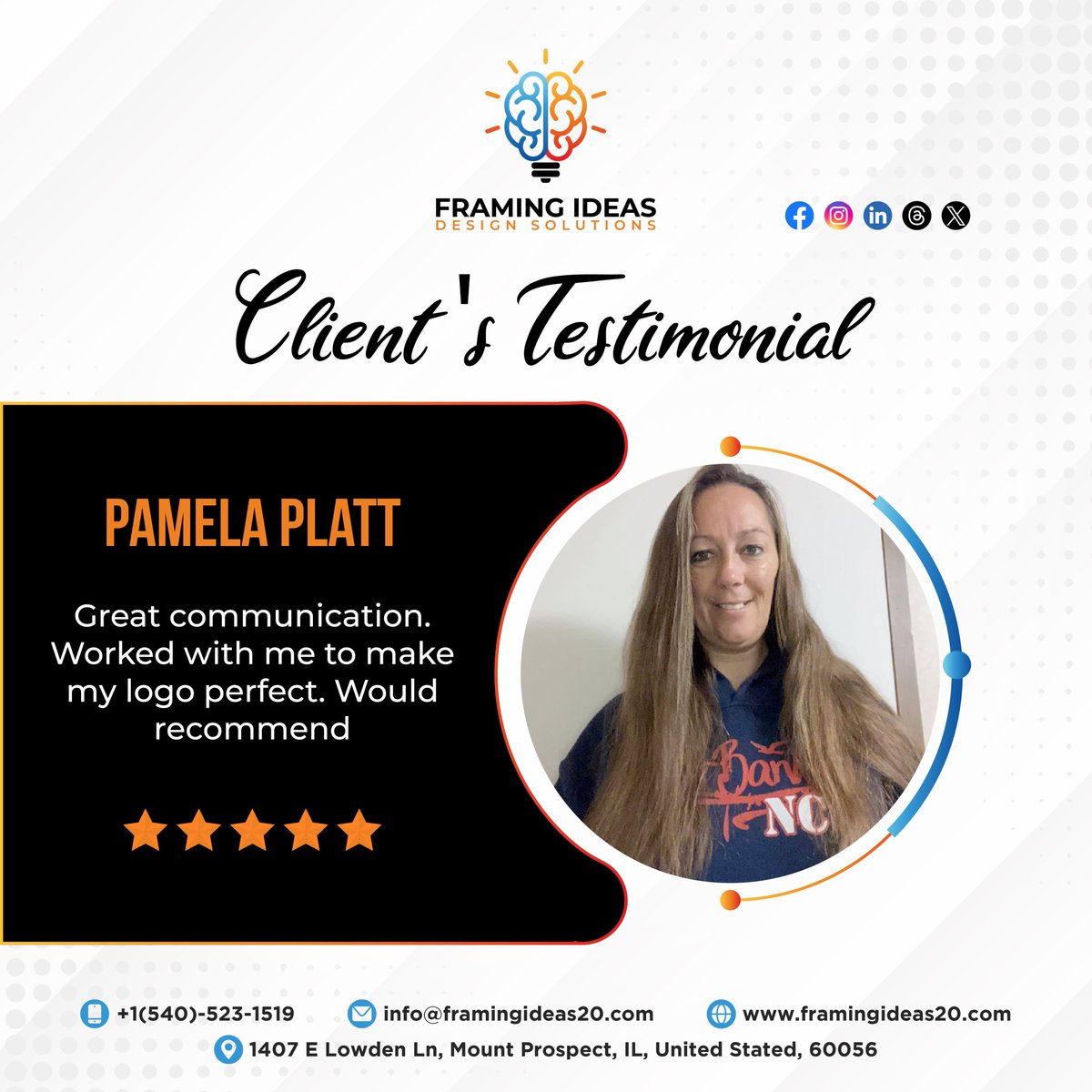 framingideas20's tweet photo. Step into the realm of client satisfaction!

#framingideas #framingideas20 #DesignAgency #BrandingAgency #ClientSuccess #ClientStories #DesignImpact #WebDevelopmentMagic #HappyClients #ClientTestimonials #DesignWithPurpose #BusinessSuccess #businessowner #CEO #entrepreneur https://t.co/cMnQGvqqjV