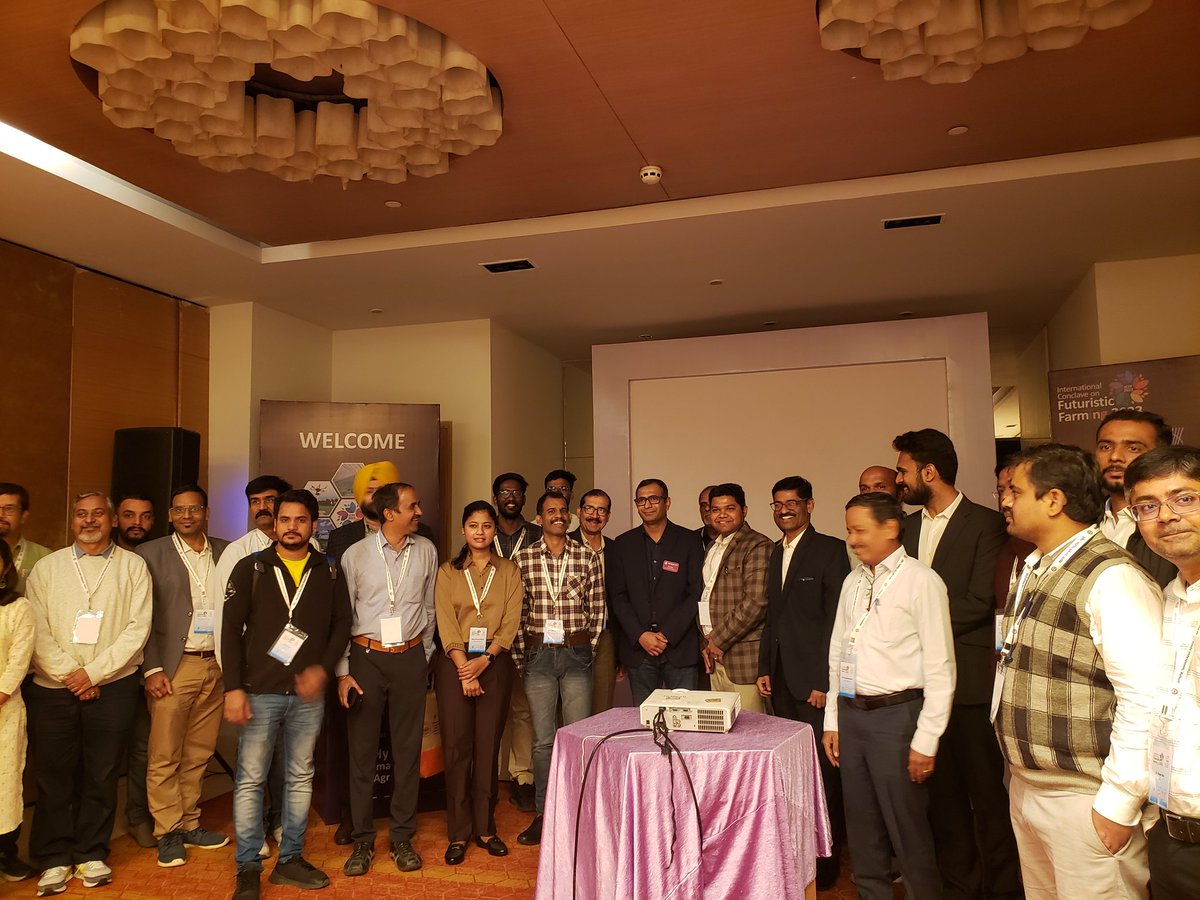 absikumar's tweet photo. It was an excellent two-day interaction with renowned scientists and budding researchers in the Ag Technology and Agribusiness domain at the 2023 International Conclave on Futuristic Farming organized under NAHEP-CAAST CSAWM Project by 
@MPKVRahuri @VTCals @vtcaia @icarindia https://t.co/6dSwLHBuiS