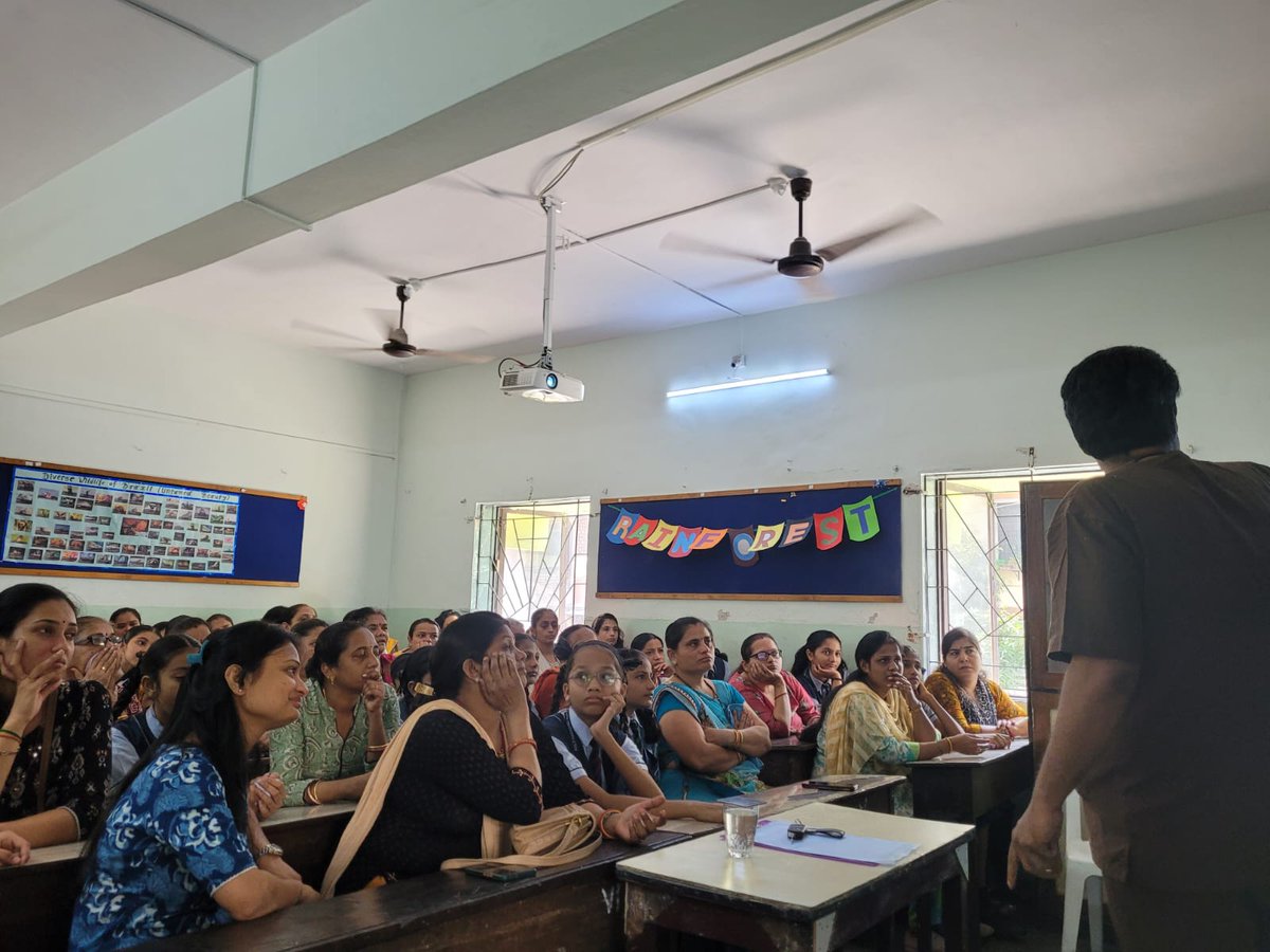 NGOWings2013's tweet photo. Held a review session at Holi Paradise School . Expanding our focus, we raised awareness about Cervical Cancer, Breast Cancer, Menstrual Health and Hygiene. Participants actively engaged, offering positive feedback and expressing gratitude for the valuable knowledge gained. https://t.co/jTEp2VDXyL