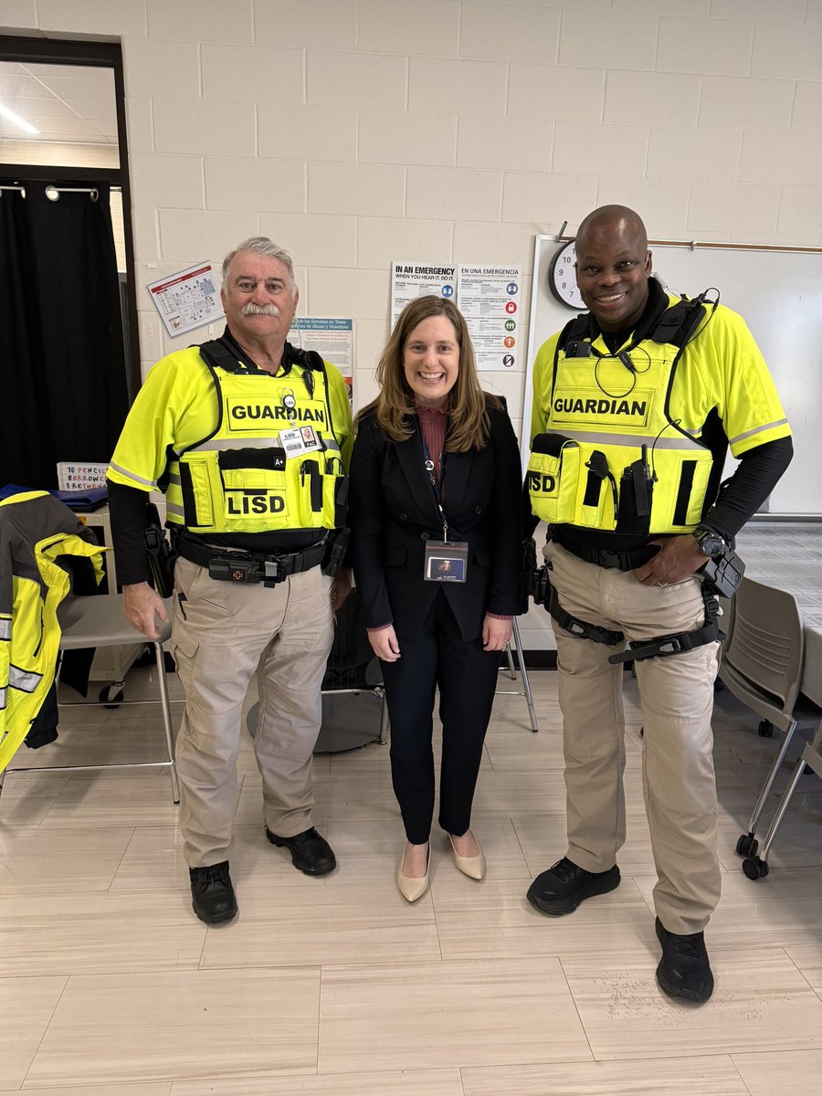 Thank you to Kendall and Larry- two of our Campus Guardians with our Safety and Security program for <a href="/LewisvilleISD/">Lewisville ISD</a> elementary schools.  #OneLISD #RappontheRoad