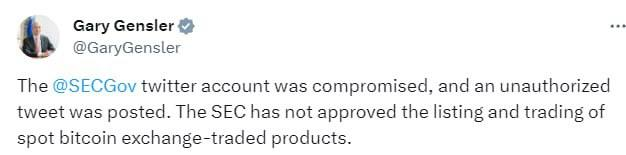 coinmaker050's tweet photo. Clickbait Alert: #SEC's Twitter Got Hacked! 🚨

So, the SEC's Twitter got yeeted into chaos, and some rando dropped a tweet bomb! 🐦💣 Remember, the SEC hasn't greenlit any Bitcoin ETPs yet, fam. 

Wanna stay crypto-savvy? Don't just scroll past, tap that link! 🧠#Crypto

🚀🌕 https://t.co/q95NWWNr4V