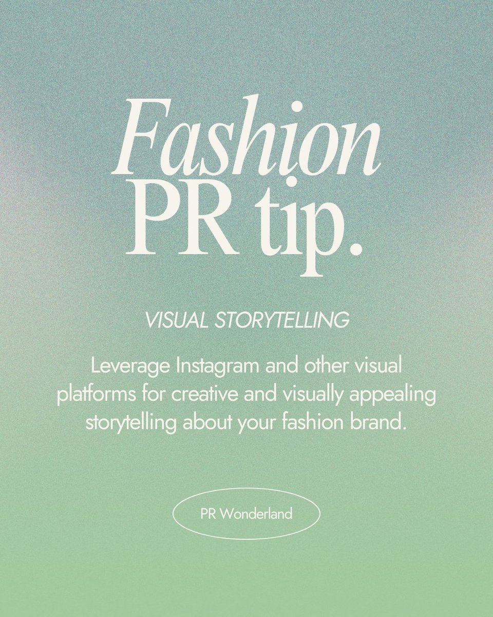 PRinWonderland's tweet photo. PR Speak 📣
Here's a tip for people in Fashion!

Contact us for more information.
#PRW #prtipoftheday #prtipforclients #PR #publicrelations #fashiontip #fashionPR #visualstorytelling https://t.co/xfUnzJe1fJ