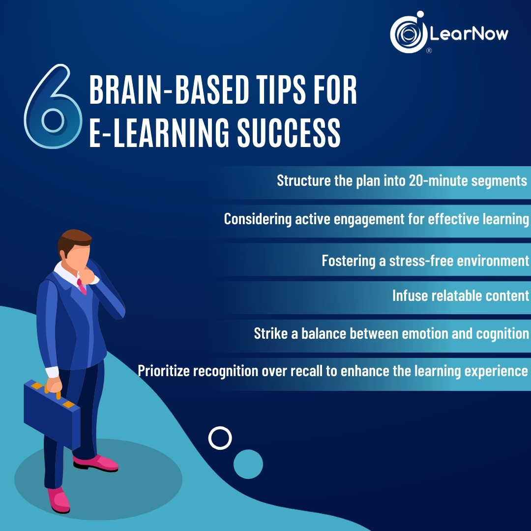 learnowlive's tweet photo. Optimize your E-Learning success by incorporating regular brain breaks for improved focus and retention.

#learnow #learning #learninganddevelopment #traininganddevelopment #elearning #elearningtraining  #elearningdevelopment #virtuallearning #BrainTips #tips #postoftheday https://t.co/e02VX3Kebn