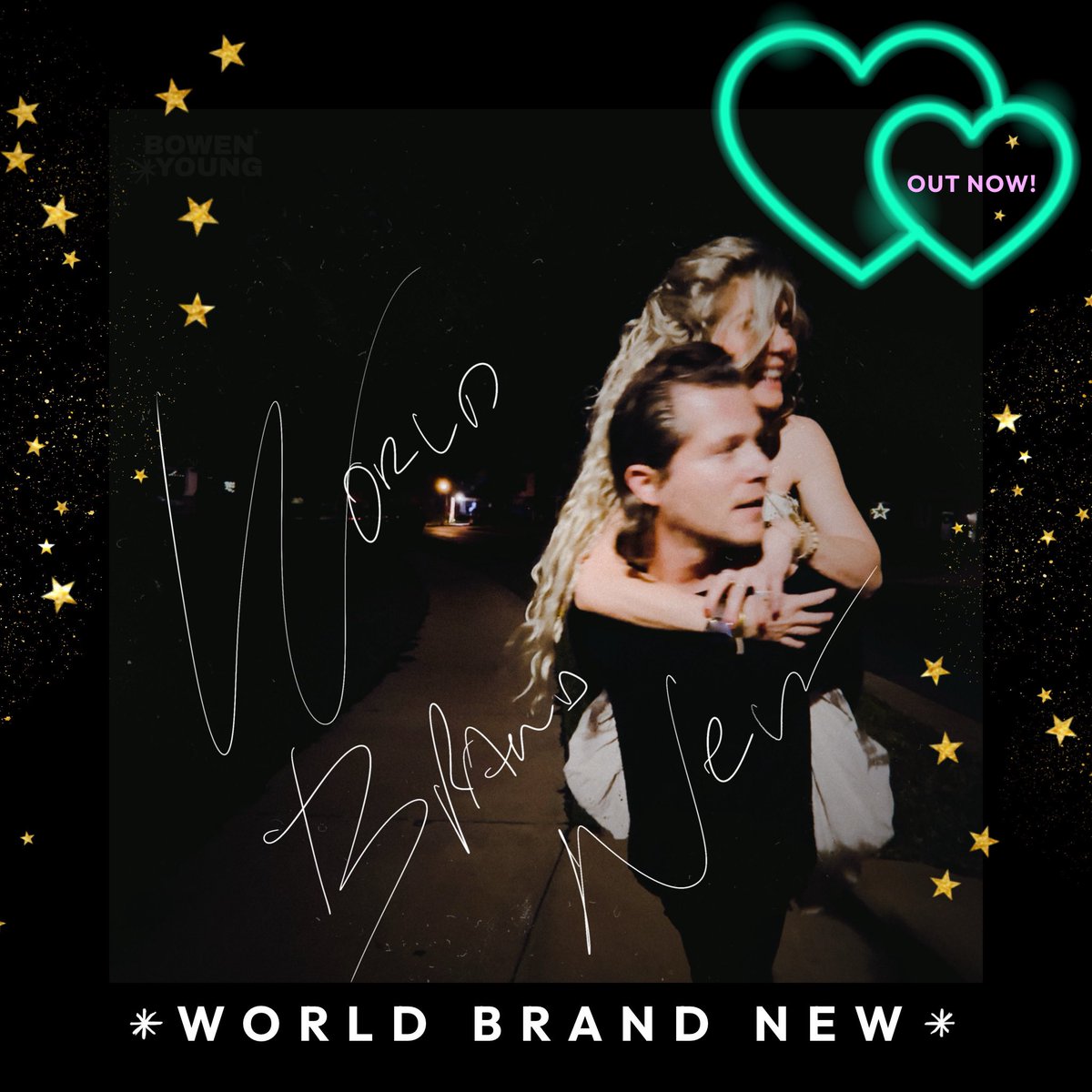 WORLD BRAND NEW IS HERE! 👉🏼✨ bowenyoung.lnk.to/WorldBrandNew 💖🫧

#newmusic #americana #clarebowen #countrymusic #nashville #foreverbowenyoung #cinematicamericana #worldbrandnew #mikkyekko #brandonrobertyoung #bowenyoung #newsingle