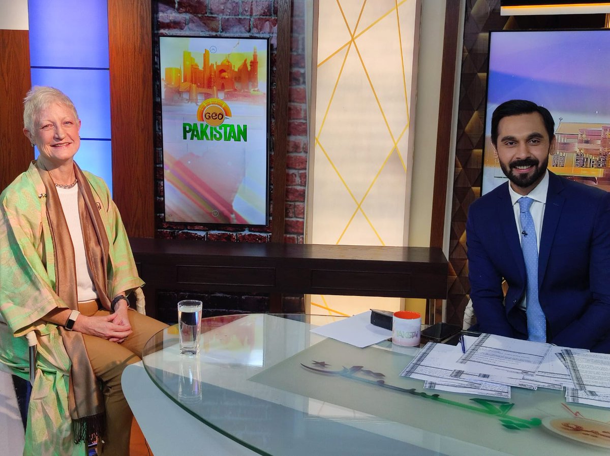Today, Ambassador <a href="/RKionka/">Riina Kionka</a> joins <a href="/abdullahsultan/">Abdullah Sultan</a> at <a href="/geonews_urdu/">Geo News Urdu</a> studio! Tune in for a live conversation on <a href="/GeoPakistan/">Muhammad Akram</a> 🎙🔜