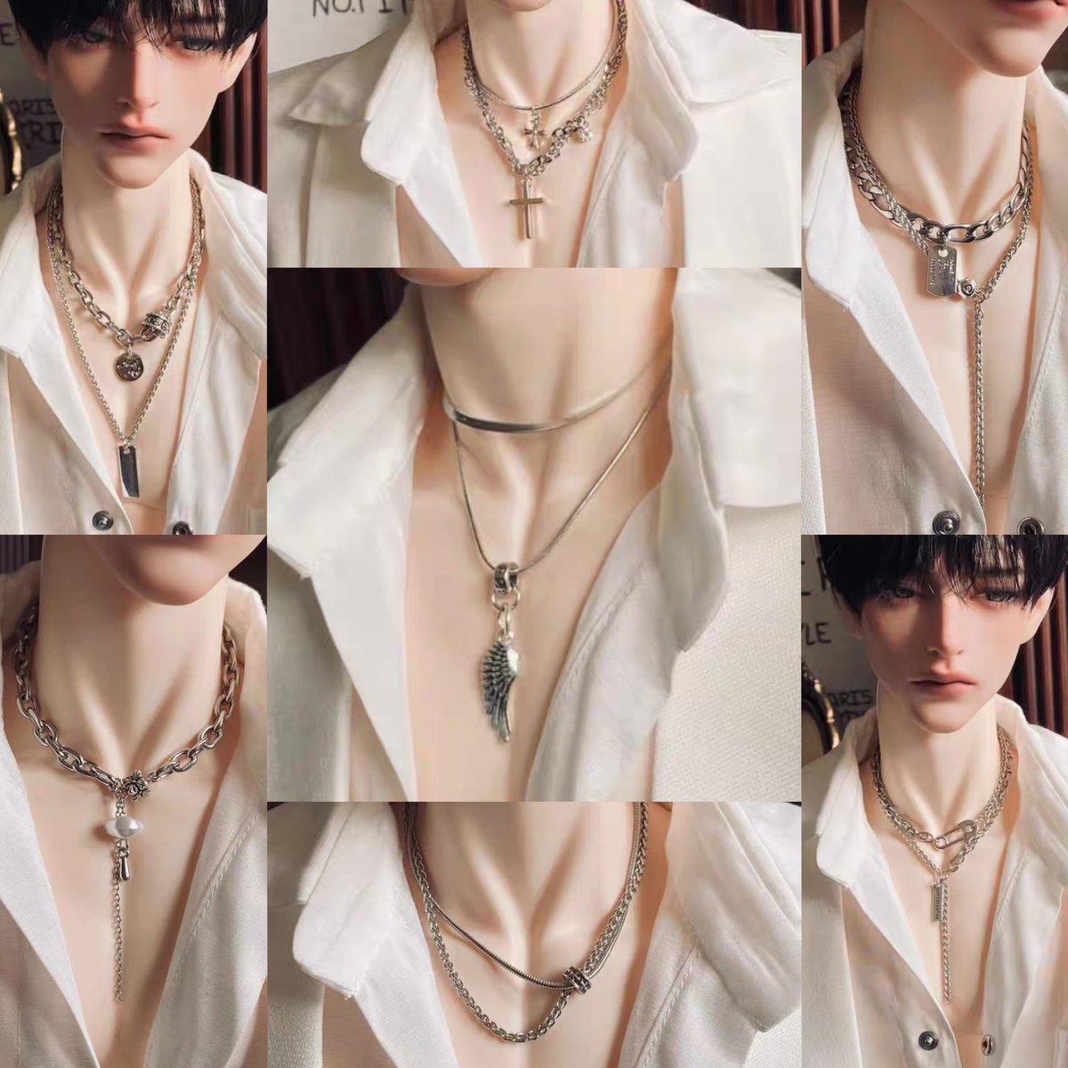 LESSERS11's tweet photo. ✨👔 
【淘宝】https://t.co/e7KbLF41nQ… CZ0001 「bjd饰品配件项链70玩偶娃娃id75百搭hid银色dad75叔68素母soom」
点击链接直接打开 或者 淘宝搜索直接打���

#bjd #트인덕장터 https://t.co/aBgsU5f8eO