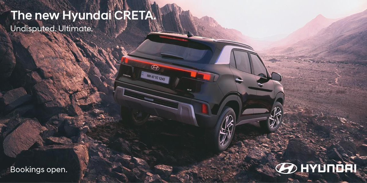 ashishmasih1's tweet photo. First official images out for the #NewCreta #AllnewCreta — bookings have opened and I’m driving it over the weekend before launch on 16 Jan. before the embargo limits my opinion let me say that we have a new segment king. Who in their right frame of mind will bet against this. https://t.co/Z0Na0A6QaQ