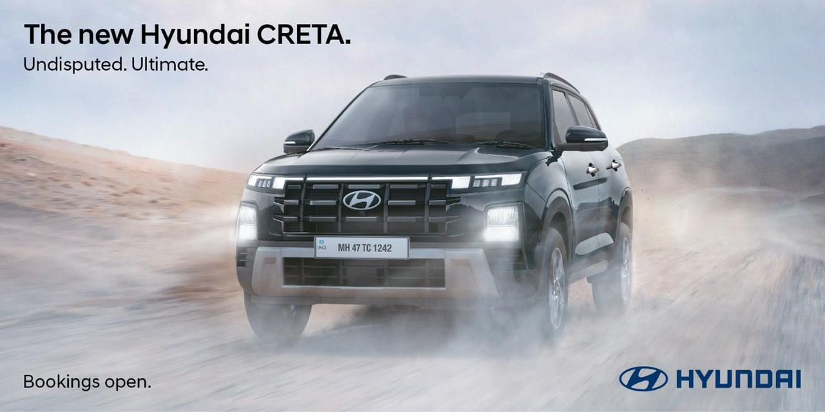ashishmasih1's tweet photo. First official images out for the #NewCreta #AllnewCreta — bookings have opened and I’m driving it over the weekend before launch on 16 Jan. before the embargo limits my opinion let me say that we have a new segment king. Who in their right frame of mind will bet against this. https://t.co/Z0Na0A6QaQ
