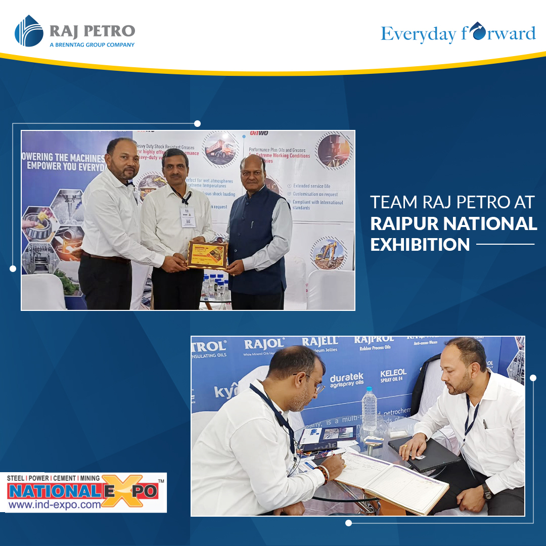 Raj_Petro's tweet photo. Team Raj Petro shines at Raipur National Expo 2024! Our impactful presence highlights innovation and excellence. 
#raipurnationalexpo https://t.co/uD2F73KLMy