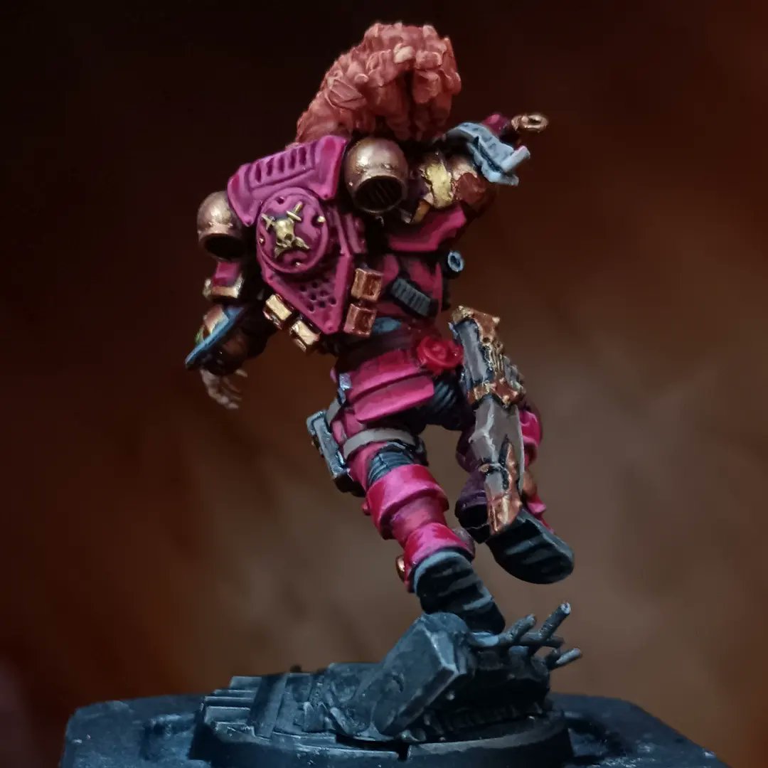 WoodrowRylan's tweet photo. My roommate's rad Wrath and Glory character, Hjarka, of the Thundercats space marine chapter.
.
#spacemarines40k #warhammer40k #40k #femalespacemarines #thundercats #warriorwoman #wrathandglory #miniaturepainting #miniatureconversion #kingdomdeath #roguetrader https://t.co/4N7ww2cGiS