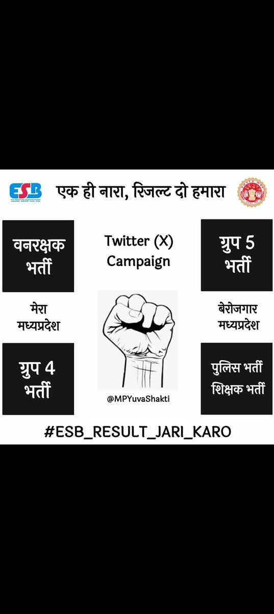 Shar88355Satyam's tweet photo. 8 माह 8 परीक्षाओं के परिणाम रोके,
26 जनवरी #इच्छा_मृत्यु दो रिजल्ट तुम्हारे बस की नहीं। अब इंतजार नहीं हो पा रहा।।
@PMOIndia
#ESB_RESULT_JARI_KARO 
@DrMohanYadav51 
@mpcm 
@ESB_Bhopal https://t.co/0lniw02Tsh