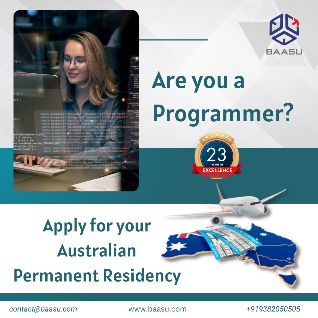 Code for kangaroos! Exciting news – Your Aussie dreams come true with a smooth ride to Permanent Residency!  Reach us to know your eligibility and start your process at the earliest!
#BaasuPRJourney
#DownUnderDreams
#VisaAdventure
#CodeToResidency
#OzTechVisa
#BaasuVisaServices