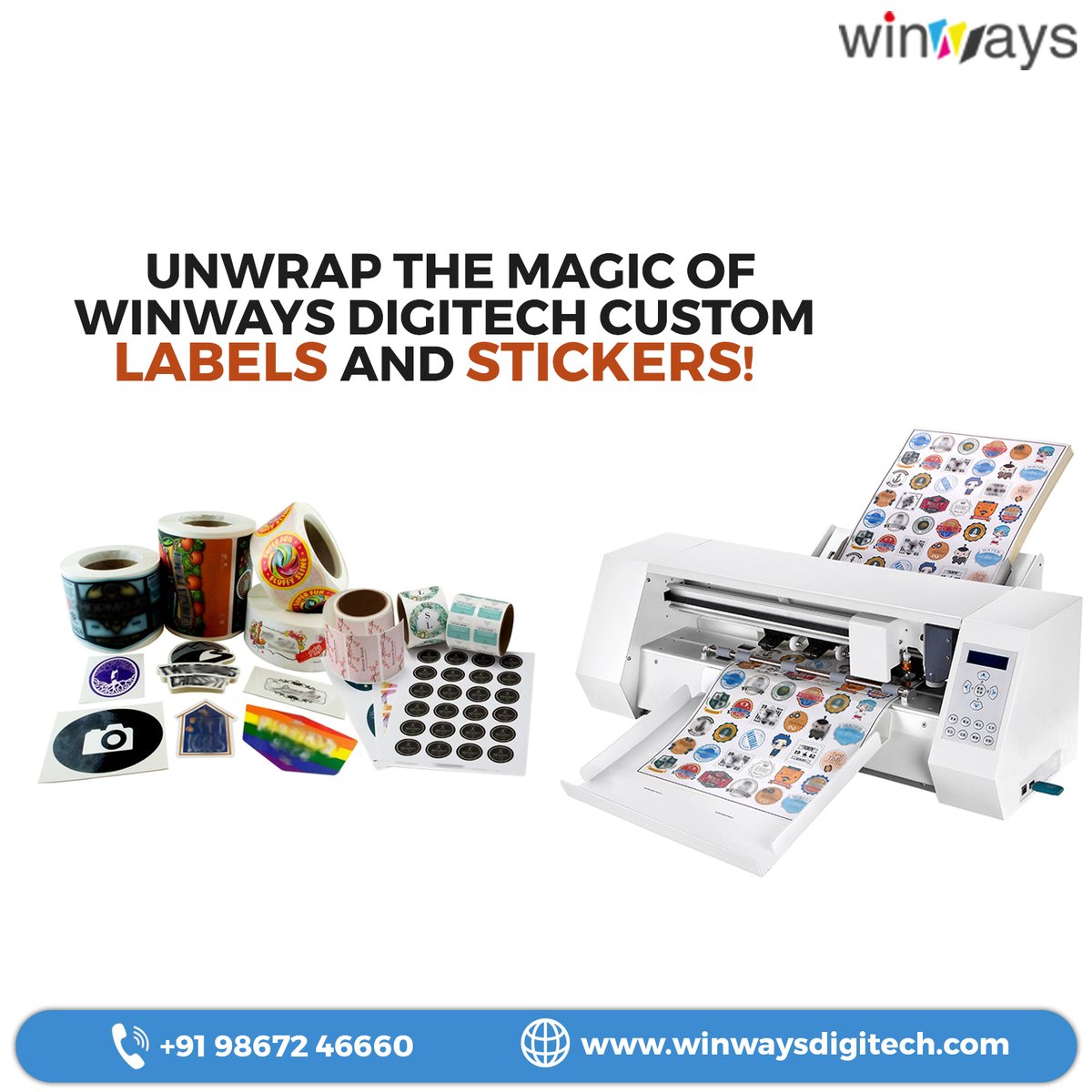 Winways_DGtech's tweet photo. 𝑼𝒏𝒘𝒓𝒂𝒑 𝒕𝒉𝒆 𝑴𝒂𝒈𝒊𝒄 𝒐𝒇 𝑾𝒊𝒏𝒘𝒂𝒚𝒔 𝑫𝒊𝒈𝒊𝒕𝒆𝒄𝒉 𝑪𝒖𝒔𝒕𝒐𝒎 𝑳𝒂𝒃𝒆𝒍𝒔 𝒂𝒏𝒅 𝑺𝒕𝒊𝒄𝒌𝒆𝒓𝒔!
Your brand deserves more than just labels and stickers – it deserves an identity that stands out in the crowd!
#customlabel #cutomstickers #customizedsolution https://t.co/w8be9MqwSx
