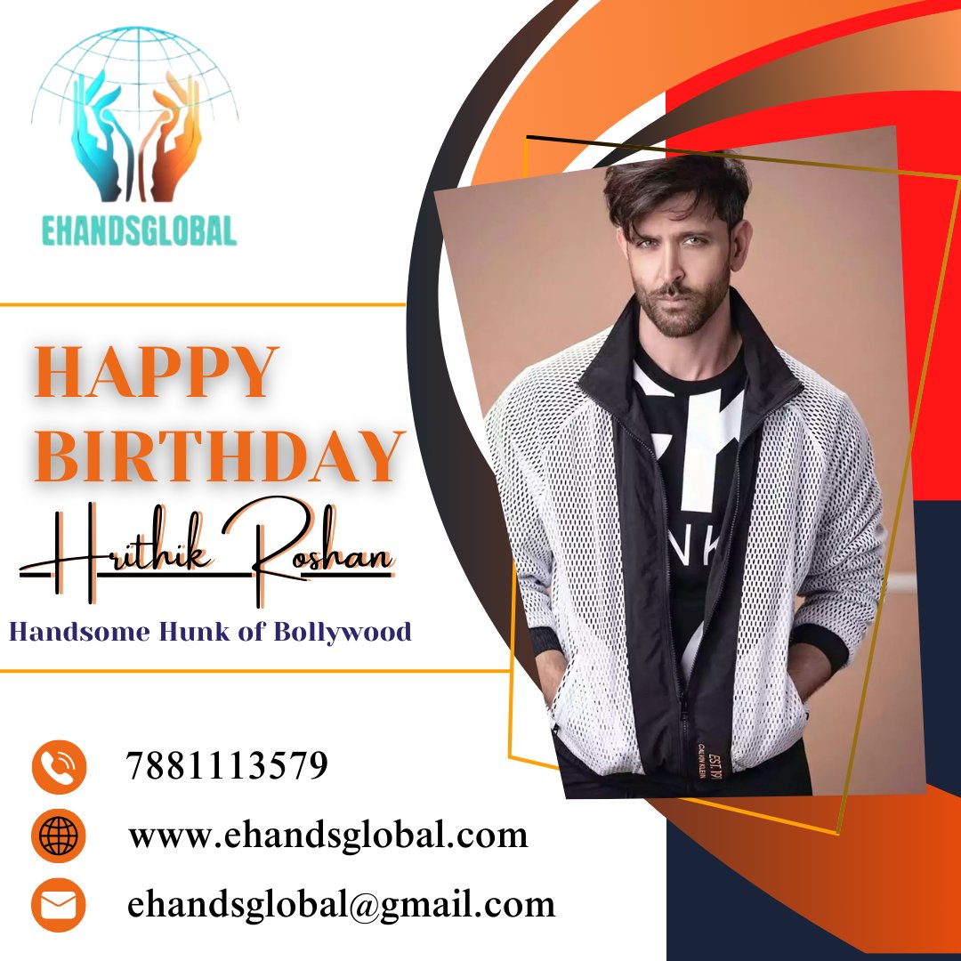 📷 To the Greek God of Bollywood 📷, 📷📷 Happy Birthday, Hrithik Roshan ! 📷

#ehandsglobal #ehandsglobalwishes #HrithikRoshanBirthday #SuperstarBirthday #HRFans #teamhrithik #bollywoodcrush #loveforhr #krrish #BangBangBang #warzone3 #dancelikehrithik #AgelessHrithik