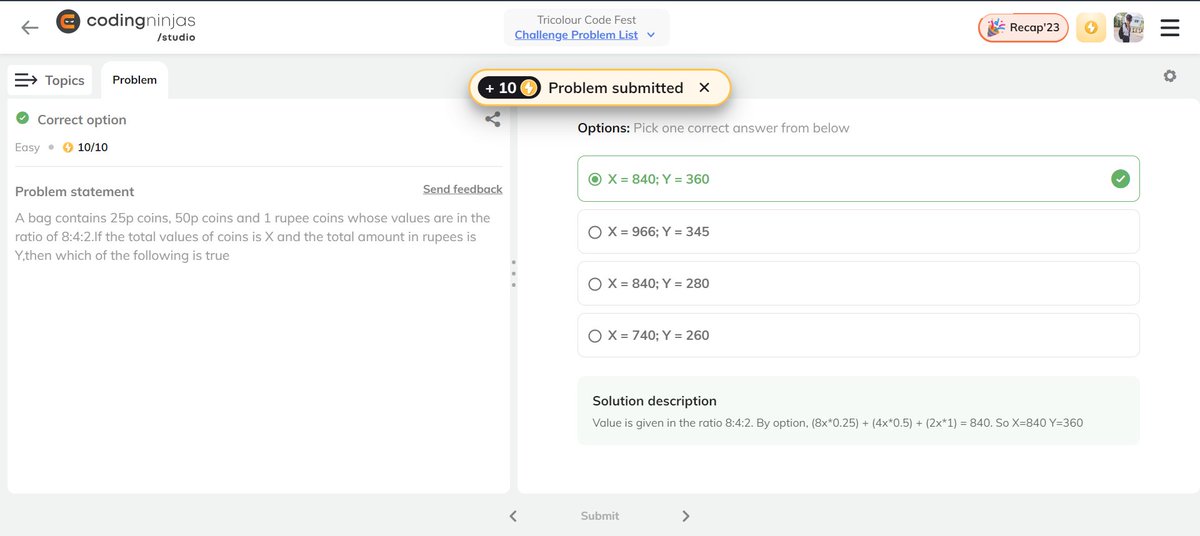 Coder_Shelby_7's tweet photo. Completed #Day7 from #24DaysOfCode - 𝐓𝐫𝐢𝐜𝐨𝐥𝐨𝐮𝐫 𝐂𝐨𝐝𝐞 𝐅𝐞𝐬𝐭 _ @CodingNinjasOff
Excited to grap some good practise over technical knowledge ....         

#buildinpublic #ProblemSolving #100daysofcodechallenge https://t.co/1Ar9O0TVmB