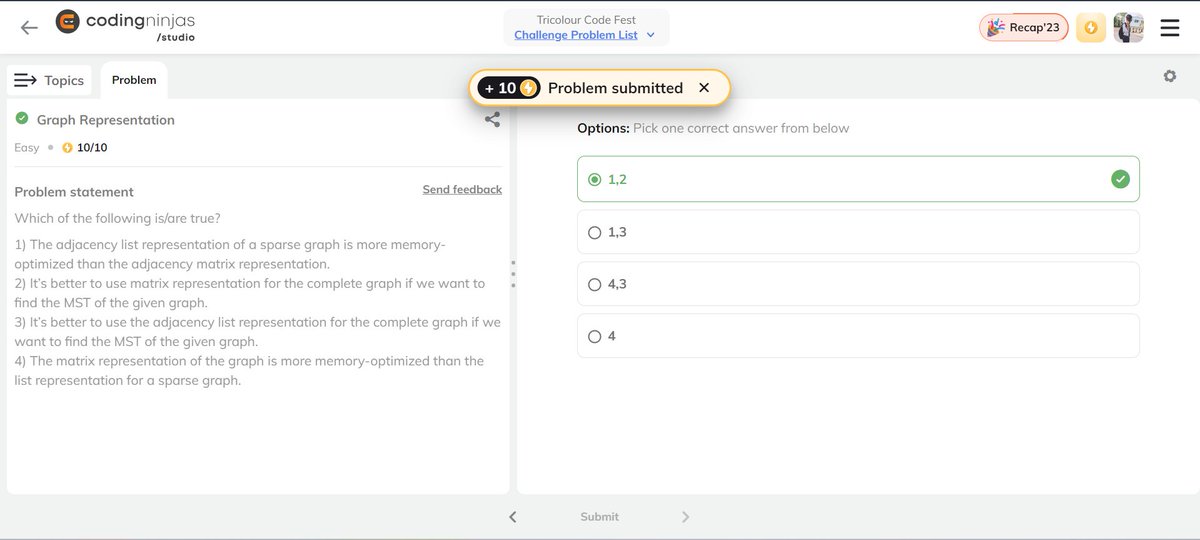 Coder_Shelby_7's tweet photo. Completed #Day7 from #24DaysOfCode - 𝐓𝐫𝐢𝐜𝐨𝐥𝐨𝐮𝐫 𝐂𝐨𝐝𝐞 𝐅𝐞𝐬𝐭 _ @CodingNinjasOff
Excited to grap some good practise over technical knowledge ....         

#buildinpublic #ProblemSolving #100daysofcodechallenge https://t.co/1Ar9O0TVmB