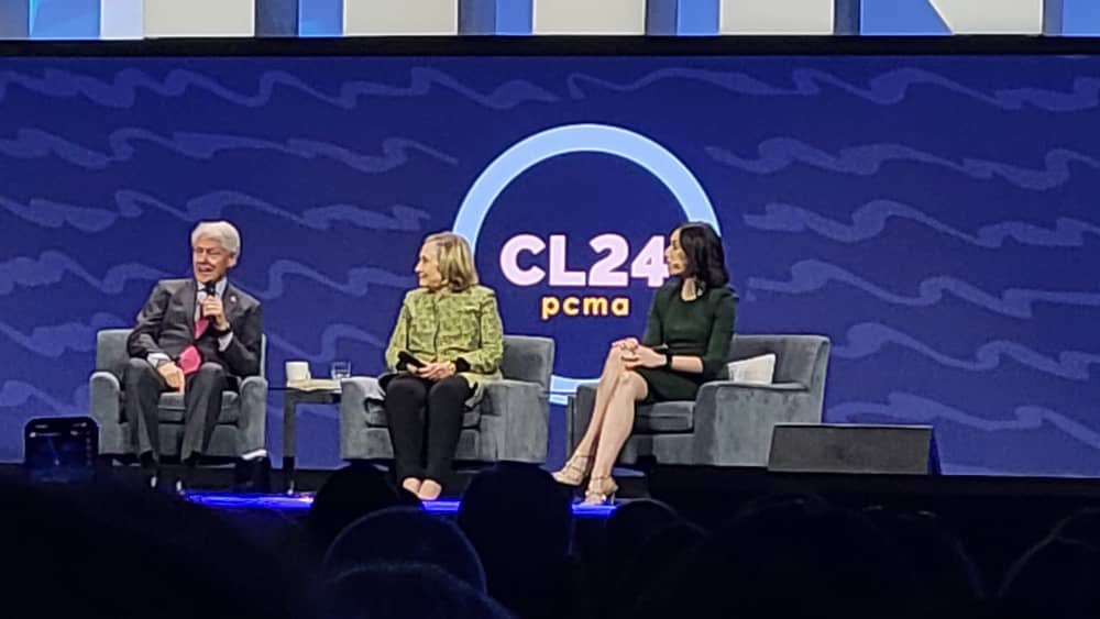#PCMACL2024: Mainstage session with Bill and Hillary Clinton. Once in a lifetime opportunity! <a href="/ybkarimhamzah/">Dato Sri Abdul Karim Rahman Hamzah</a> #BESarawak #TribeLegacySarawak #PCMASarawak