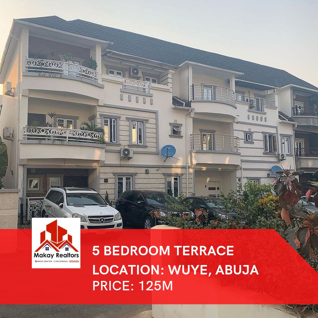 GMB_PROPERTIES's tweet photo. 5 BEDROOM | WUYE, ABUJA | 125M

CONTACT US FOR MORE DETAILS;
WhatsApp/call: 09060151078/ 09018480646
IG: https://t.co/UFIovRkJdC

#makayrealtor #abuja
She's 26 EFCC TB Joshua Debbie Jada Tacha sack Teebillz Betta Edu Conte Shari'a https://t.co/Fwx98pHgVD