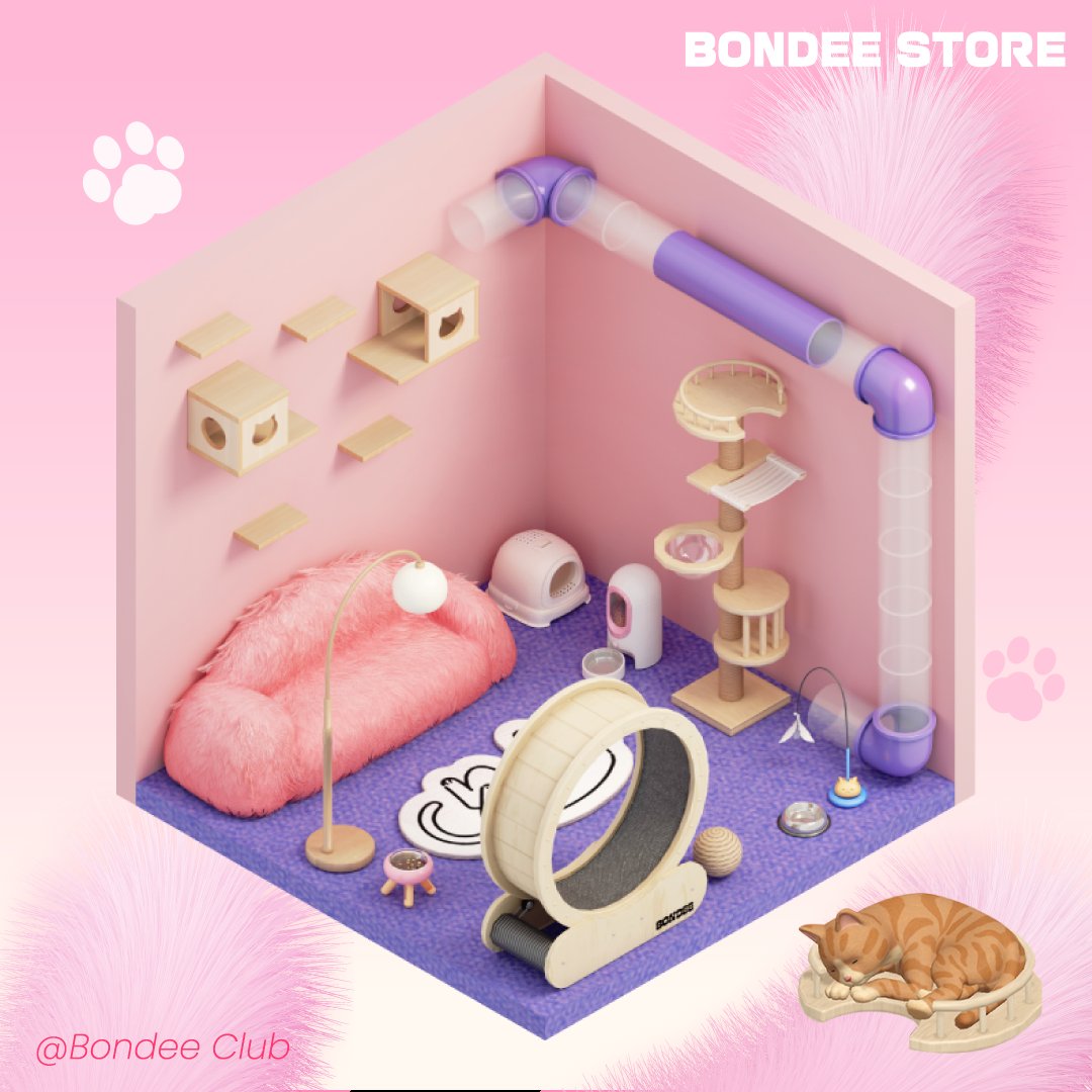 Bondee_Club's tweet photo. 【Bondee商城推薦】
​
和貓咪成為室友，一起生活吧🐈
​
🐱 貓咪小屋
​
結束日期：1月31日（三）
​
#Bondee #BondeeClub #貓咪 https://t.co/2EGjO8tJ9E
