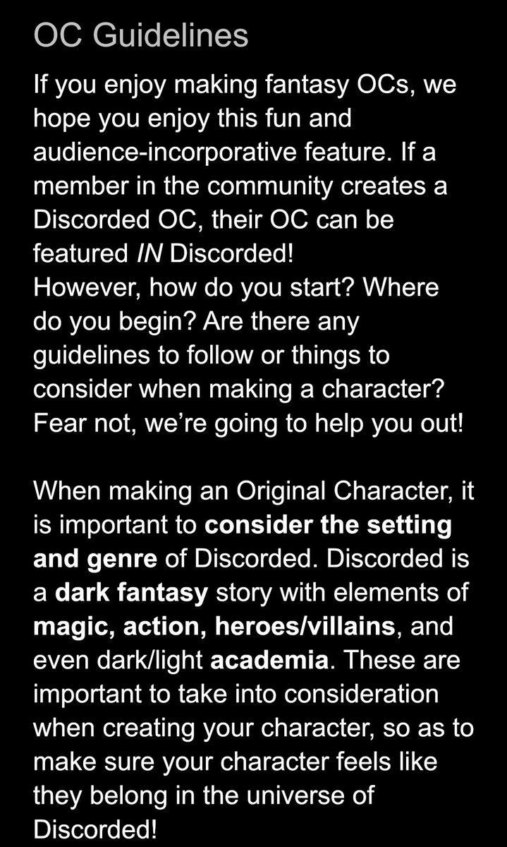 TVC_Discord's tweet photo. NEW UPDATES IN THE DISCORDED SERVER
#DCDTwt #Discordedtwt 🌟
Check out the server for our original story with @LmkMegapolis at
🫧 https://t.co/cIdEVdJStT 🫧
Make your own OC, get special supporter benefits, and be part of a community. 💜
> For more info see replies. https://t.co/YaD9FSIsKO