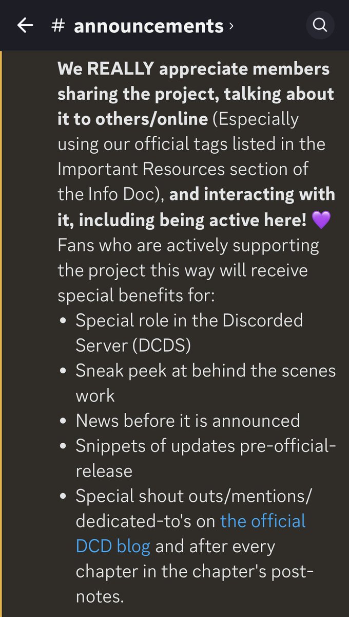 TVC_Discord's tweet photo. NEW UPDATES IN THE DISCORDED SERVER
#DCDTwt #Discordedtwt 🌟
Check out the server for our original story with @LmkMegapolis at
🫧 https://t.co/cIdEVdJStT 🫧
Make your own OC, get special supporter benefits, and be part of a community. 💜
> For more info see replies. https://t.co/YaD9FSIsKO