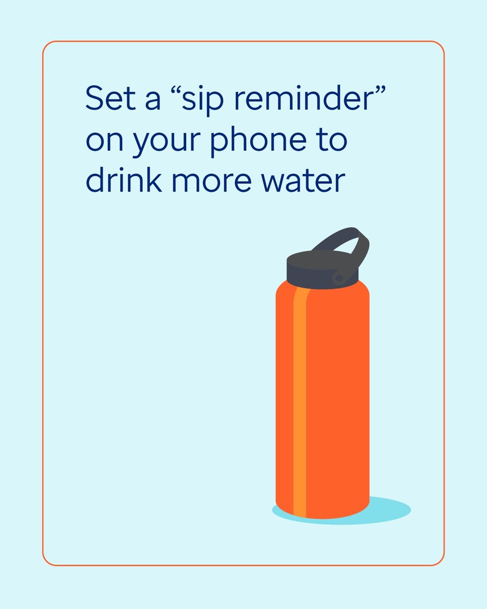 You can build healthy habits in the new year, one week at a time. Start by drinking enough water. It's a simple yet often overlooked habit. It can help keep your brain, digestion and energy levels where they need to be when life gets busy. #healthtiptuesday