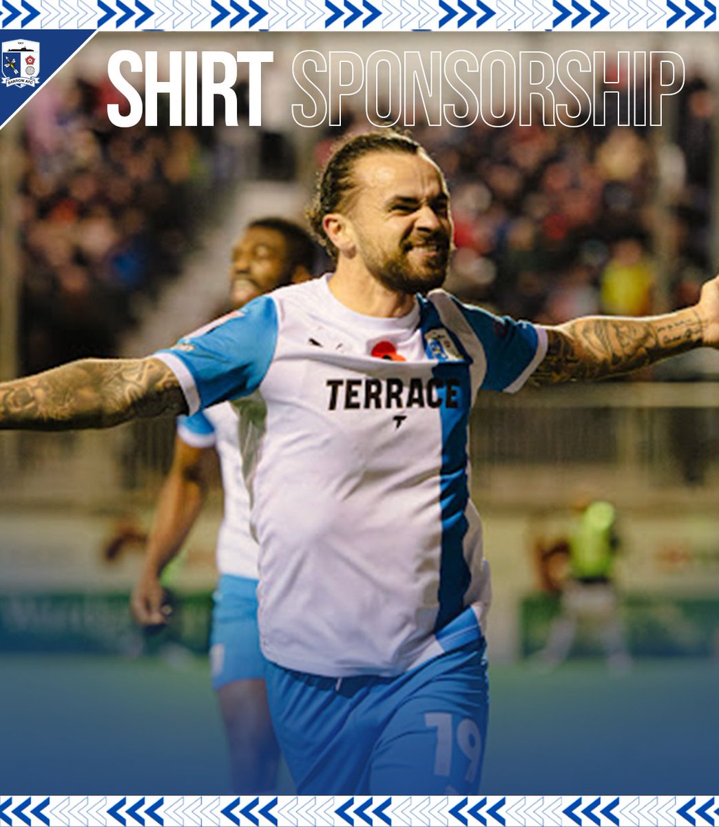 BarrowAFC's tweet photo. Barrow AFC is excited to announce that we are seeking a new Front of the Shirt Sponsor for the 24/25 season.

Our Club is experiencing significant growth and there is no better time to be part of it. This is a great opportunity for your brand to reach a global audience.

For more information please email Kelly at k.moxham@barrowafc.com 💻

#WeAreBarrow