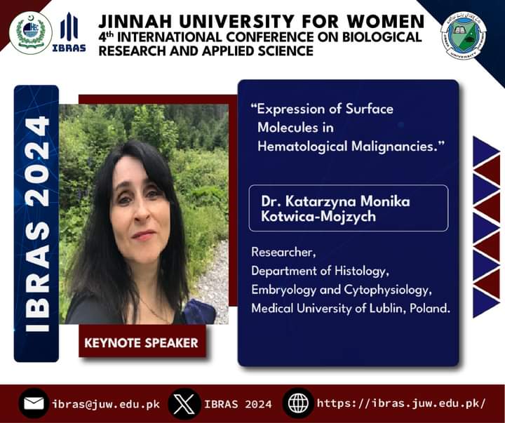 IBRAS2024's tweet photo. Join us at the 4th IBRAS 2024 organized by Faculty of Science, JUW!
Don’t miss this chance to learn about "Expression of surface molecules in Hematological Malignancies". 

#juw #ibras24 #ibras #ibras2024 https://t.co/qp6UutOB0Y