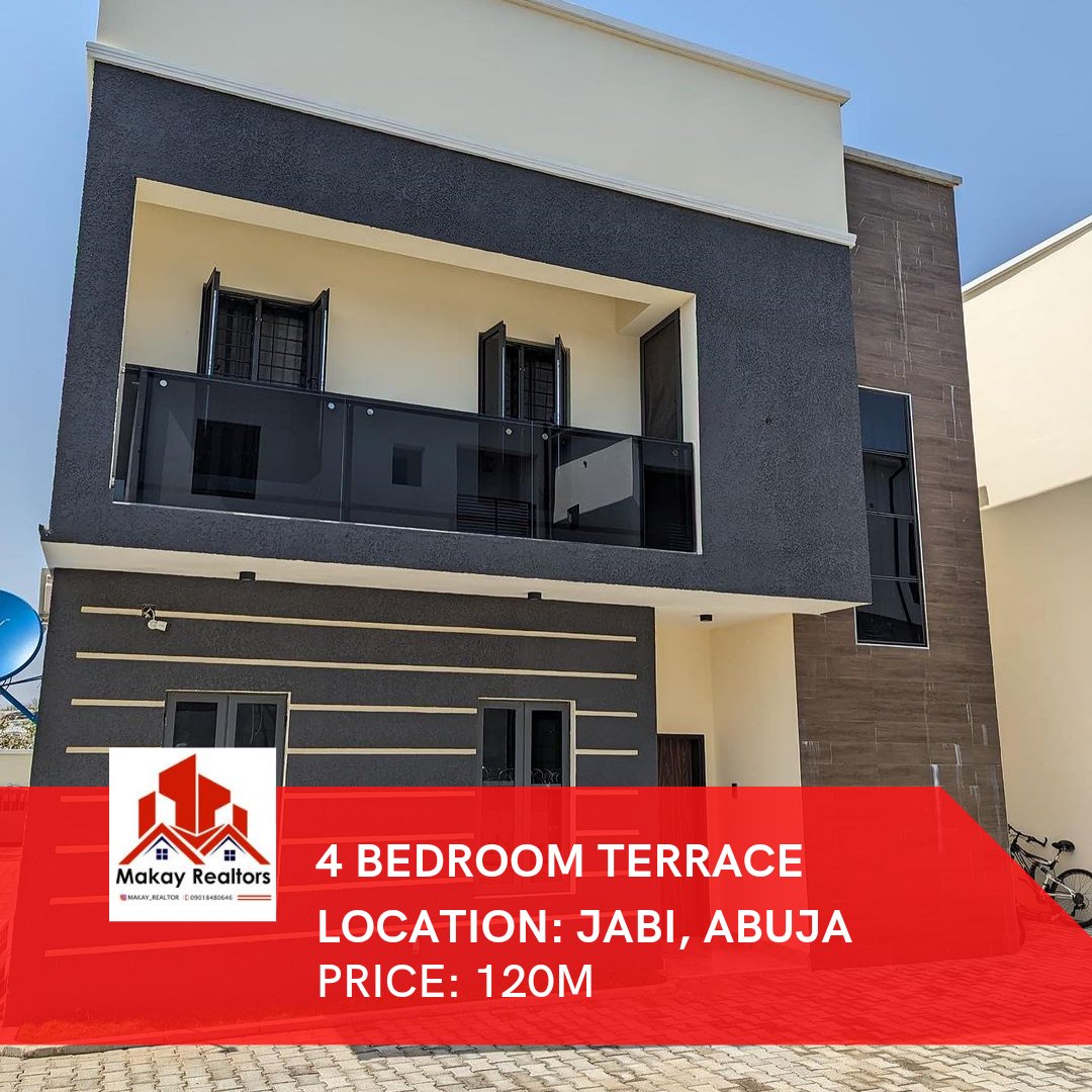 GMB_PROPERTIES's tweet photo. 4 BEDROOM | JABI, ABUJA | 120M

CONTACT US FOR MORE DETAILS;
WhatsApp/call: 09060151078/ 09018480646
IG: https://t.co/UFIovRkJdC

#makayrealtor #abuja
She's 26 EFCC TB Joshua Debbie Jada Tacha sack Teebillz Betta Edu Conte Shari'a https://t.co/zNQQQ6TeG9