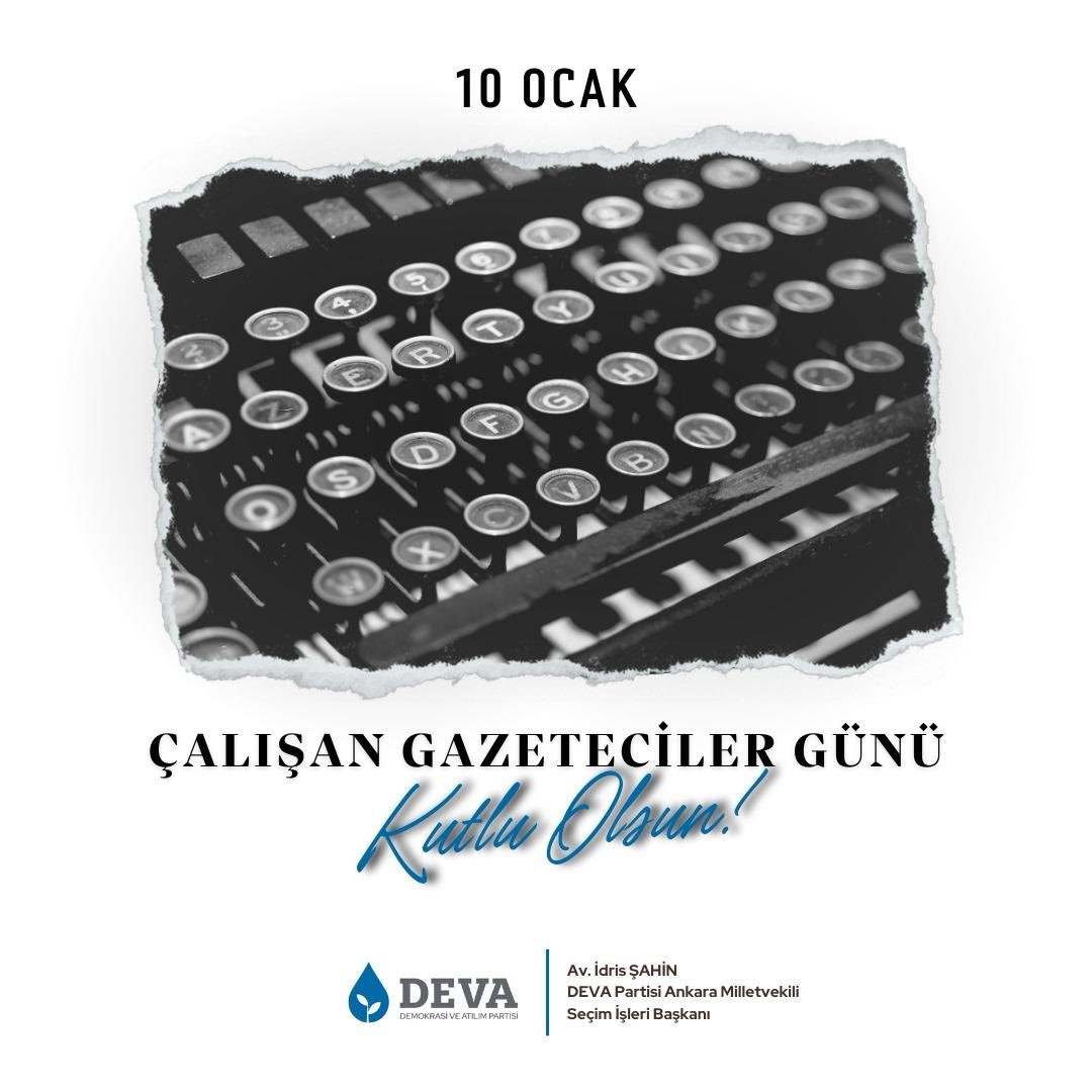 avidrissahin's tweet photo. Gazetecilerin tarafsız ve özgürce haber yapabilmesi sağlıklı bir demokrasinin vazgeçilmezidir. 

Doğru ve ilkeli habercilik anlayışı ile mesleğini icra eden tüm basın mensuplarımızın 10 Ocak Çalışan Gazeteciler Günü kutlu olsun. 

#ÇalışanGazetecilerGünü https://t.co/swNII5dAFS