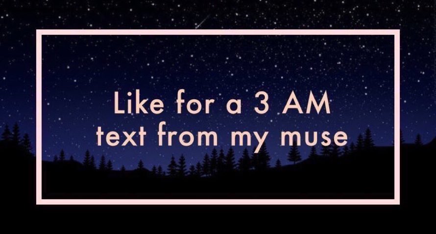 //if it's a character that doesn't talk to mine, I'm happy to do a "wrong number" scenario!

Even if our characters do talk, you can comment if you'd prefer a wrong number scenario LMAO