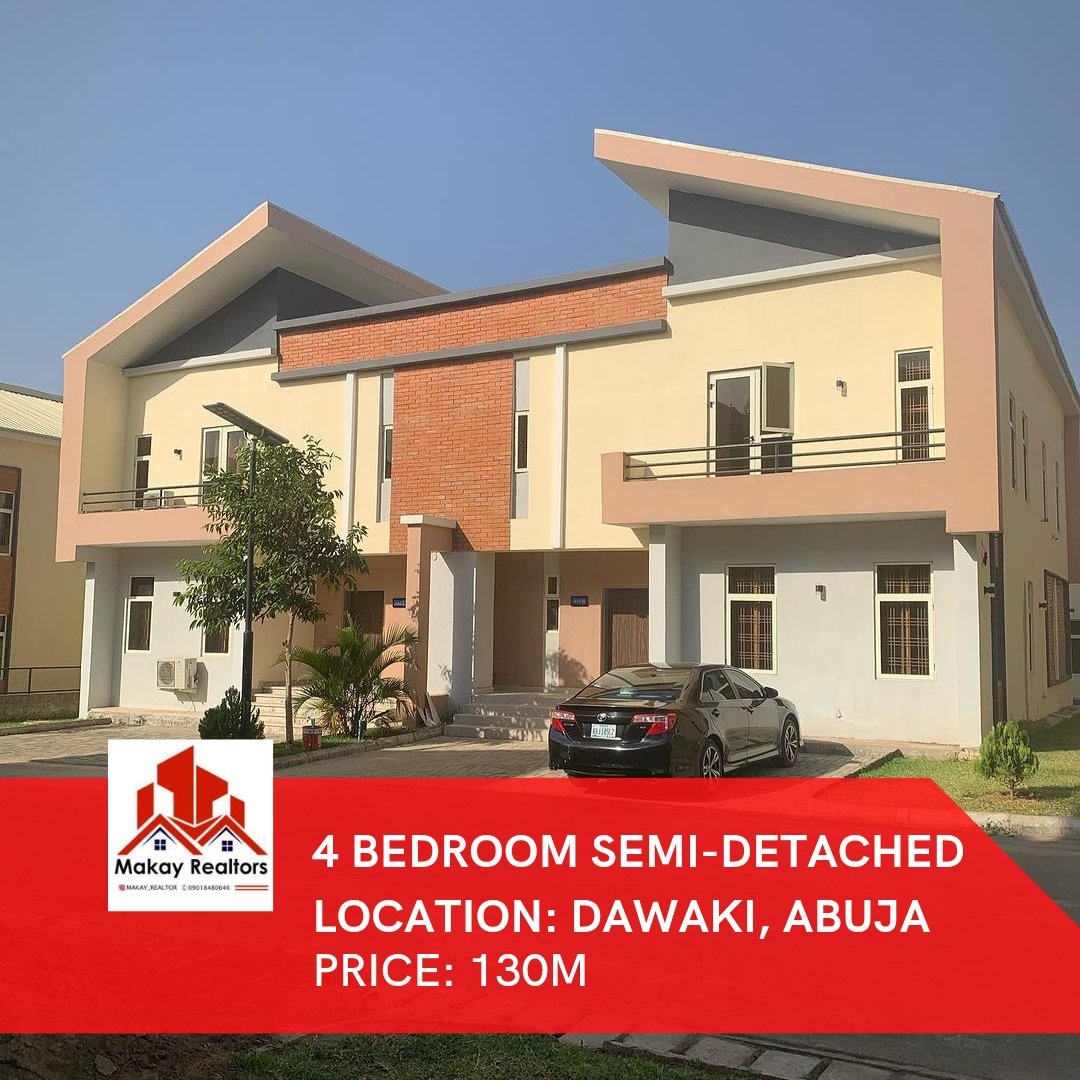 GMB_PROPERTIES's tweet photo. 4 BEDROOM | DAWAKI, ABUJA | 130M

CONTACT US FOR MORE DETAILS;
WhatsApp/call: 09060151078/ 09018480646
IG: https://t.co/UFIovRkJdC

#makayrealtor #abuja
She's 26 EFCC TB Joshua Debbie Jada Tacha sack Teebillz Betta Edu Conte Shari'a https://t.co/TUSHDCl3Ve