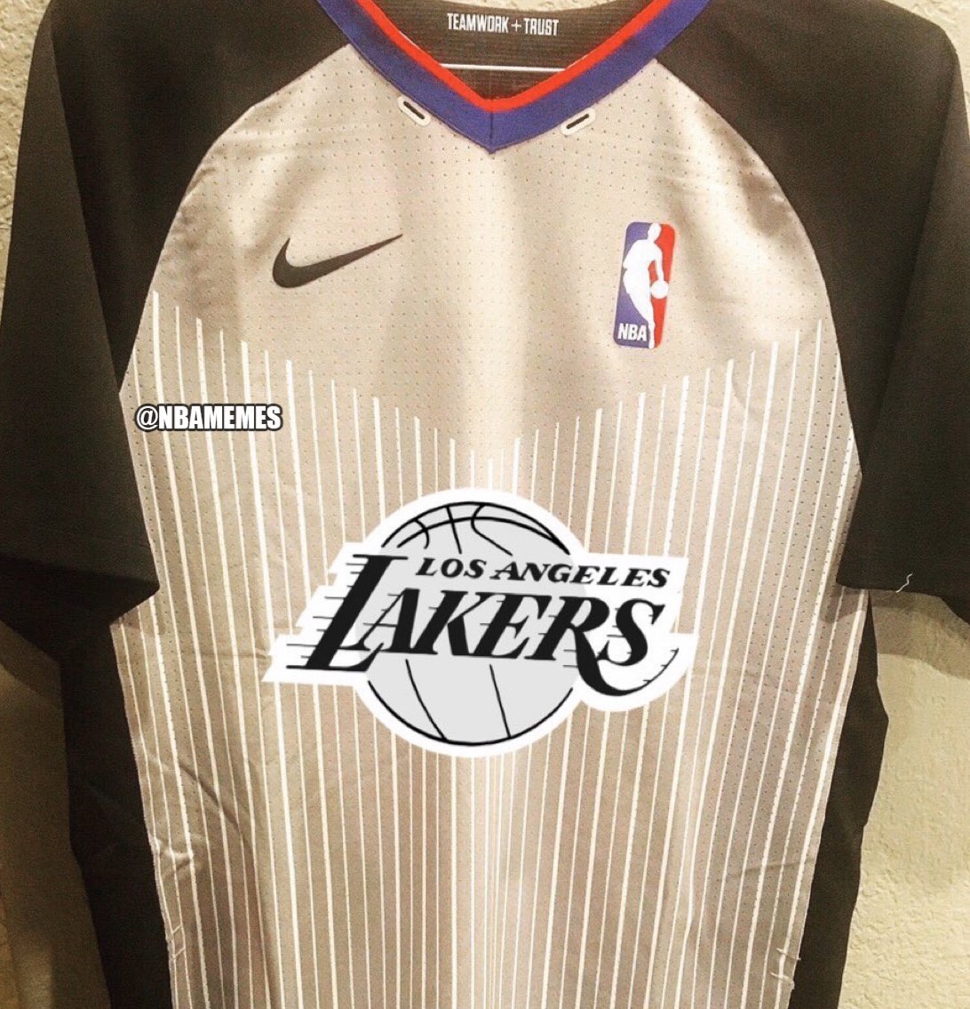 NBAMemes's tweet photo. Just got my latest Laker jersey. Looking 🔥🔥 https://t.co/mJ6QIp2k9e