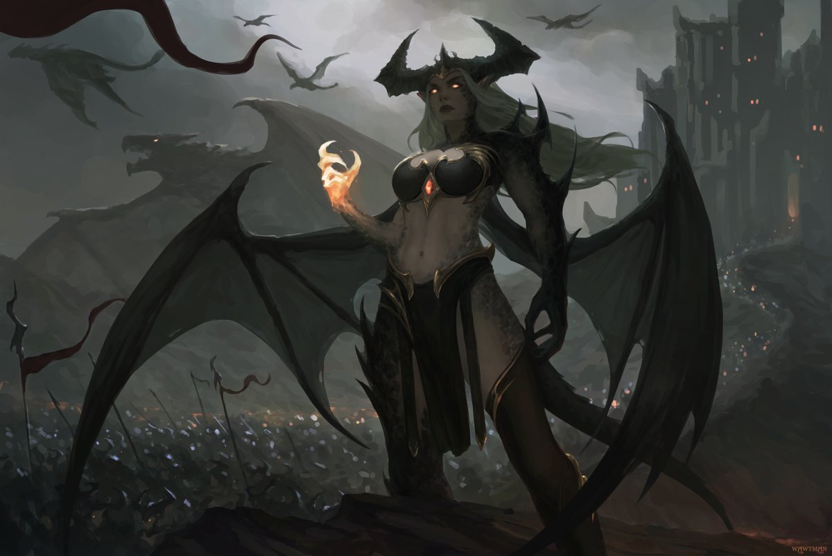 wawtman's tweet image. Hi #PortfolioDay! I'm wawtman, a freelance digital artist who loves to draw fantasy paintings. 🎨